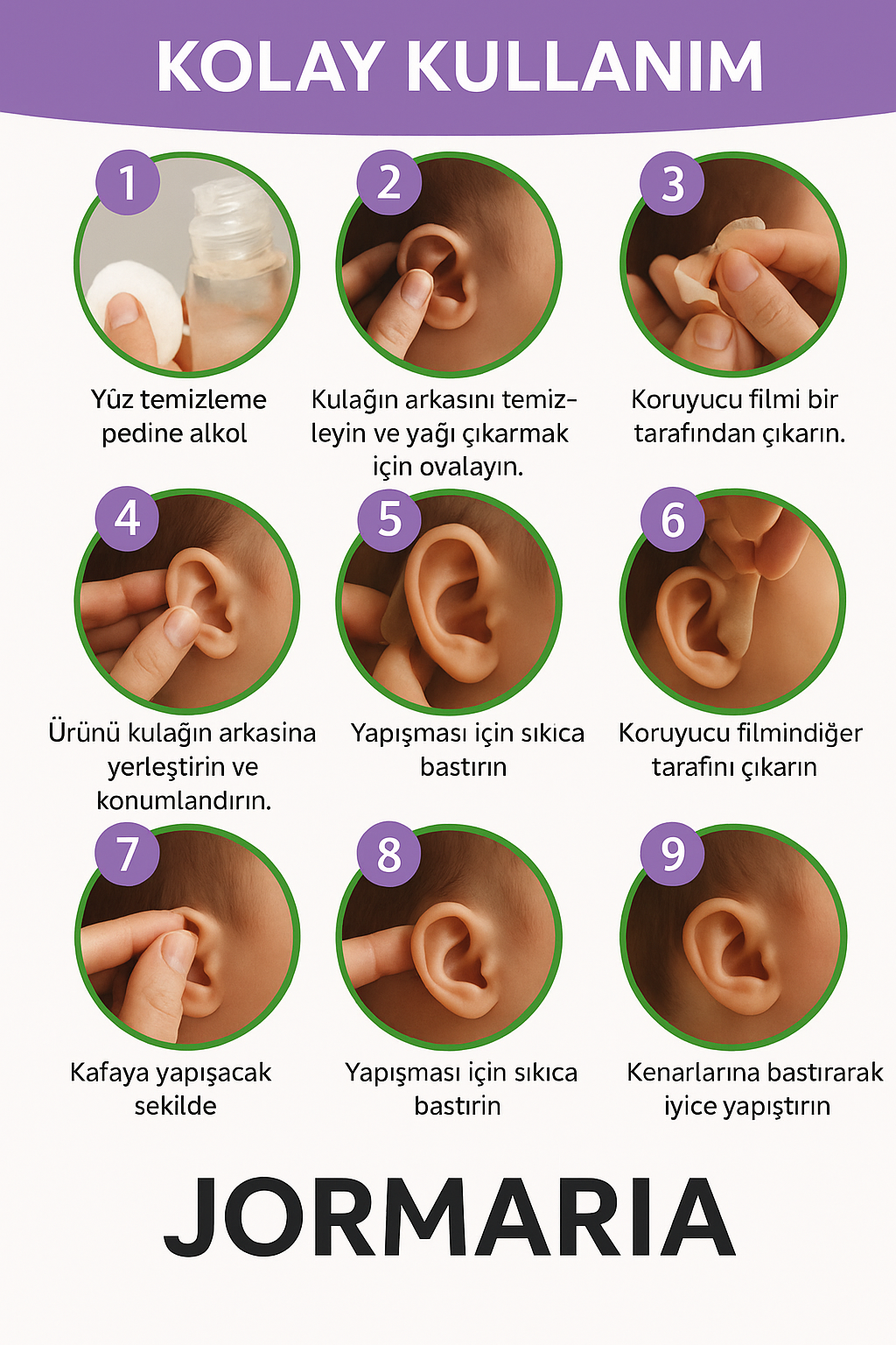 Jormaria® Kepçe Kulak Düzeltme Bandı